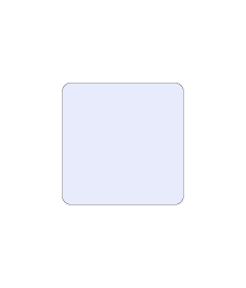 Vierkant ronde hoeken